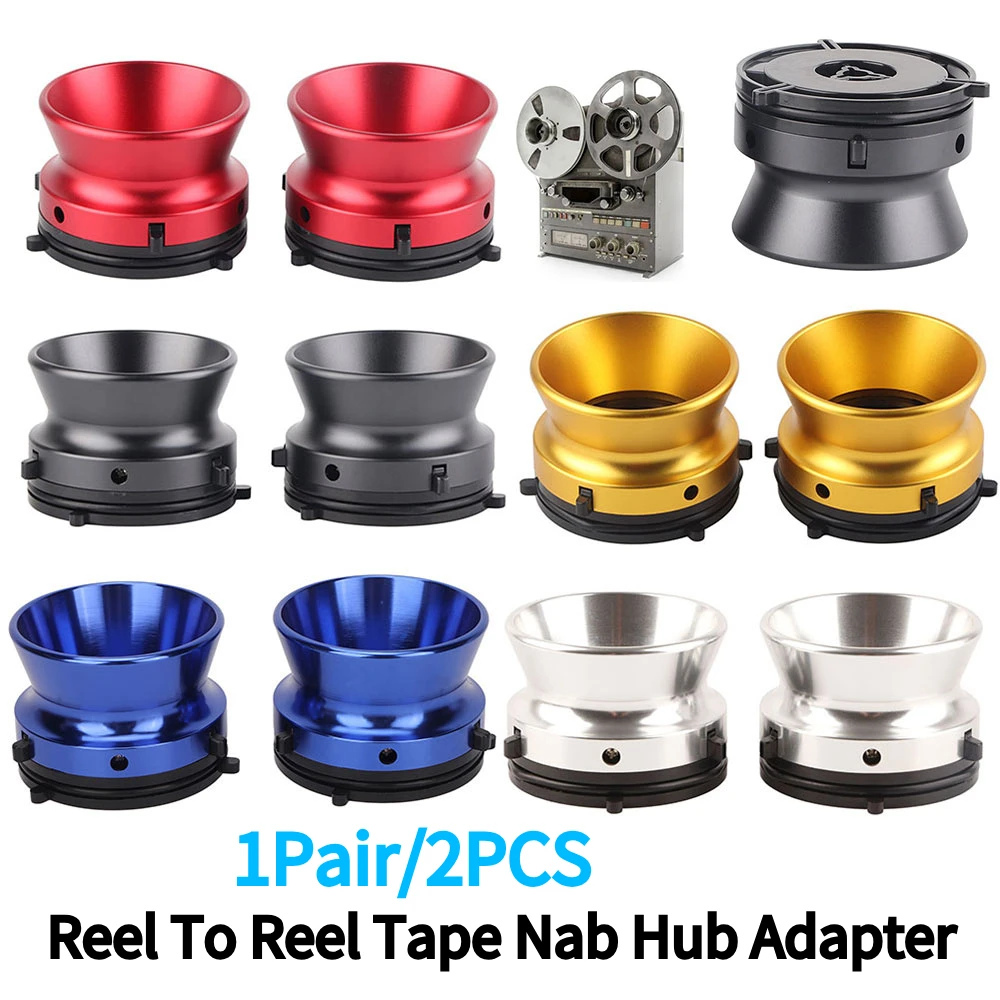 1 زوج/2 قطعة بكرة إلى بكرة الشريط Nab مهايئ توزيع NAB مهايئ توزيع مصقول سبائك الألومنيوم فتاحة ل Studer ReVox Akai Teac