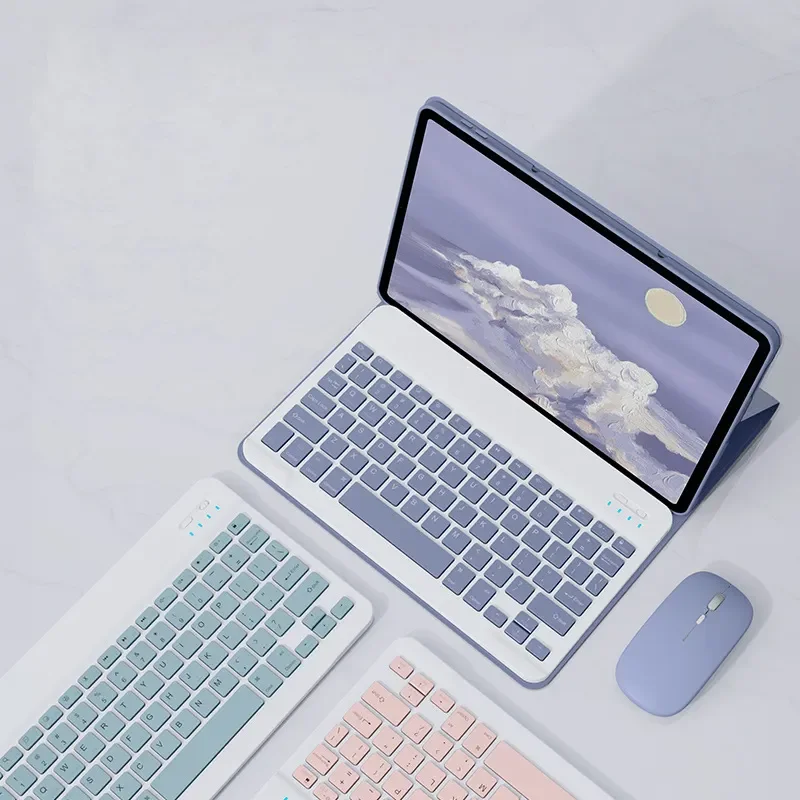 Étui clavier Bluetooth sans fil coloré bonbon pour Lenovo Pad, 11 \