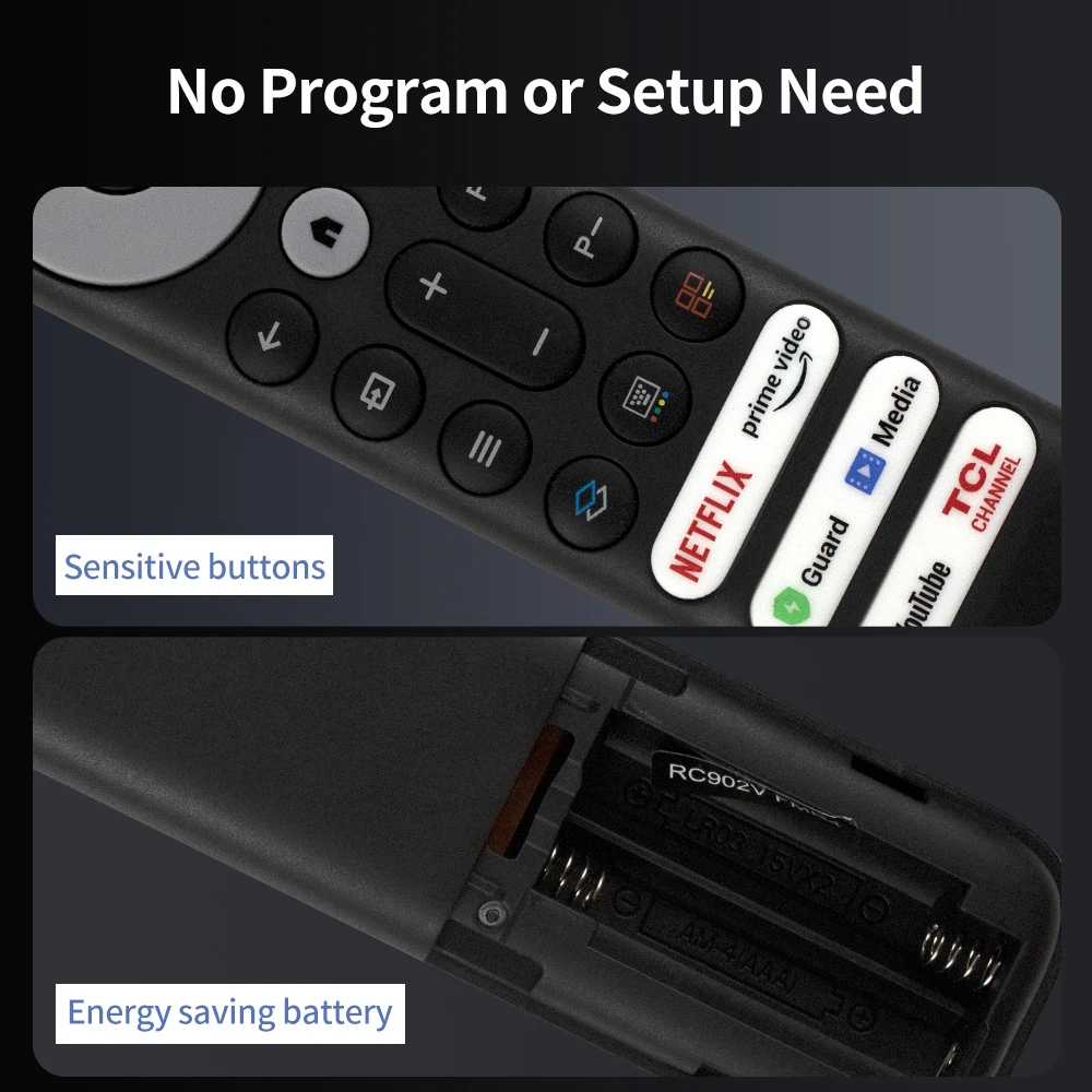 New Replacement IR RC902N FMR1 Remote Control Fit forTCL Android TV image 5