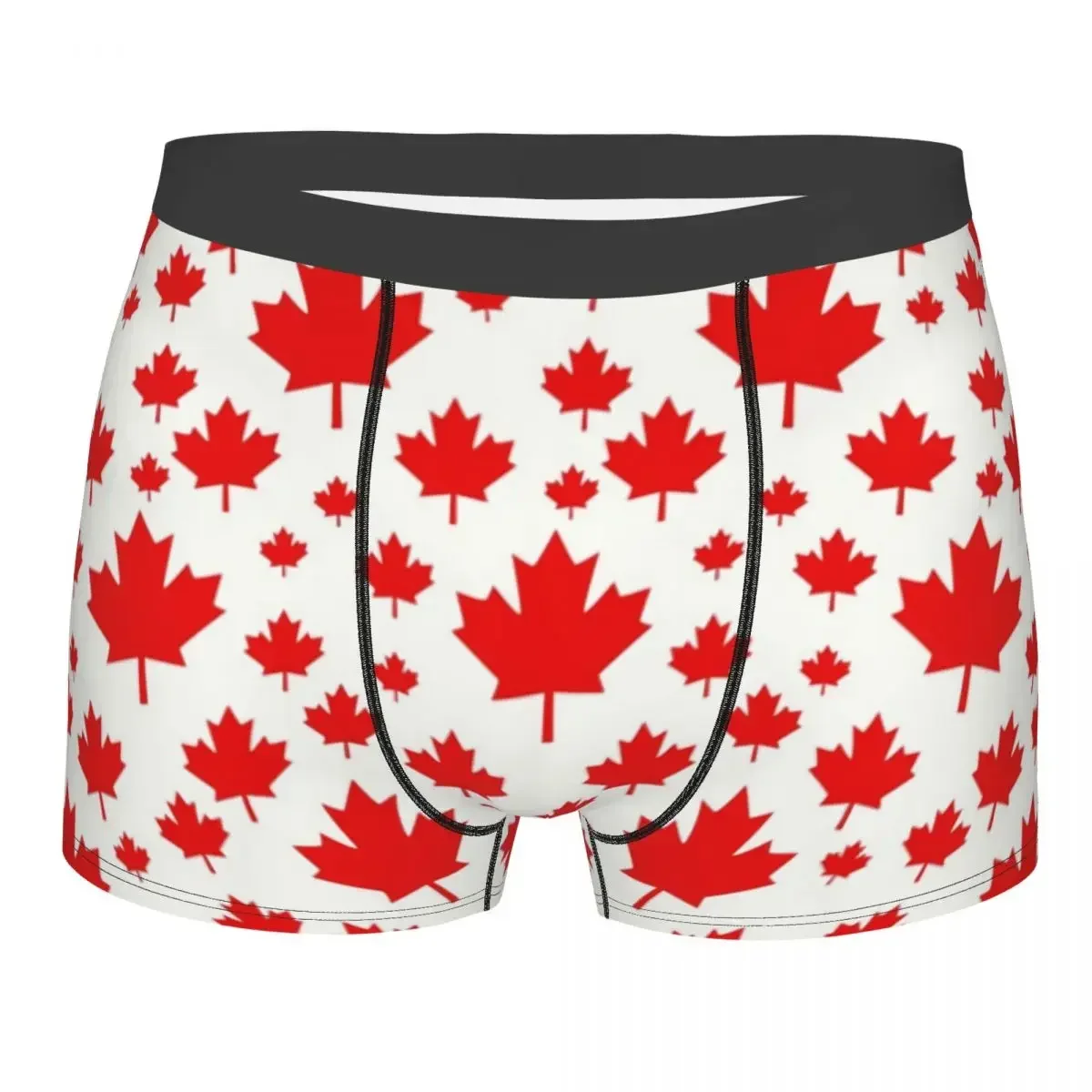 Custom Canada Maple Leaf Flag Emblem Underwear Men Breathbale Boxer Briefs Shorts Panties Soft Underpants For Male