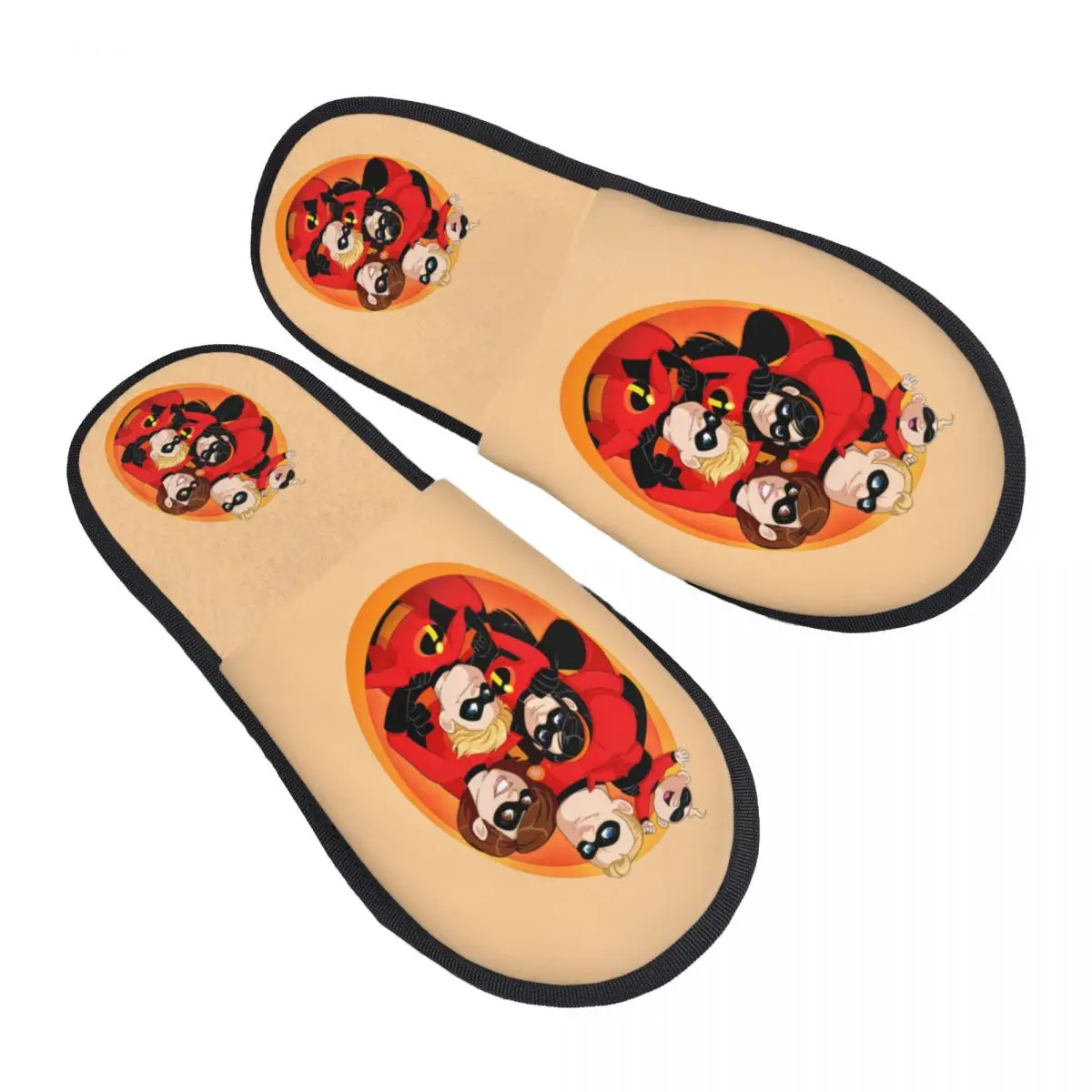 

Женские домашние тапочки «Суперсемейка» с индивидуальным принтом, уютные теплые пушистые тапочки из пены с эффектом памяти для супергероев, домашняя уличная обувь