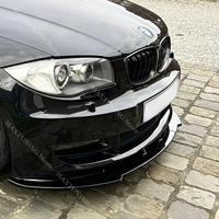 For BMW 1 Series E81 E82 E87 E88 LCI Standard Model 2004-2011 Car Front Bumper Lip Spoiler Spiltter Diffuser Body Kit ABS Gloss