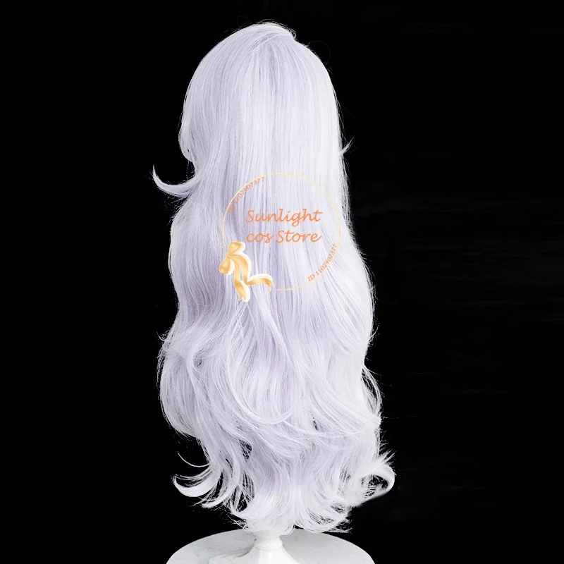 Anime Gojo Satoru Cosplay Wig 70cm Long Silver Purple Female Gojo Satoru Wigs Heat Resistant Synthetic Hair Halloween Party Wigs