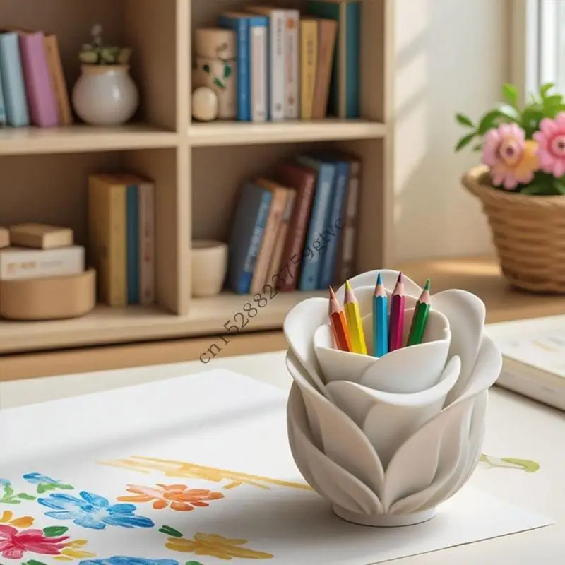 D0UF تصاميم قالب وعاء الزهور السيليكون للديكور اليدوي والحرف الفنية