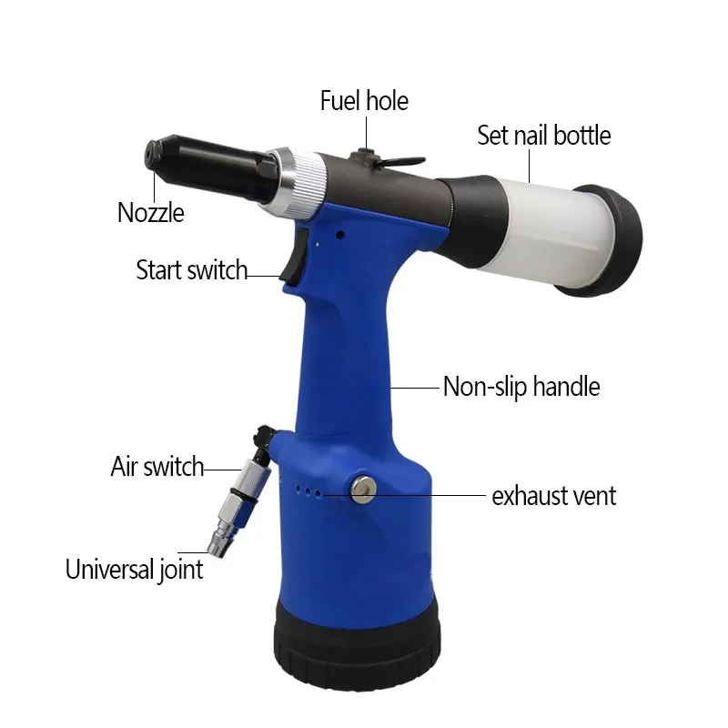 Hydraulic-pneumatic Rivet Gun Self-priming Rivet Gun Industrial Grade Riveting Tool LK