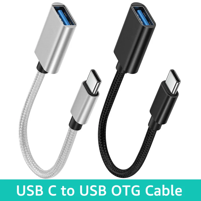 OTG Type C Cable Adapter Connector for Xiaomi Samsung Huawei Universal USB C OTG Data Cable for MacBook Pro Laptop Tablet