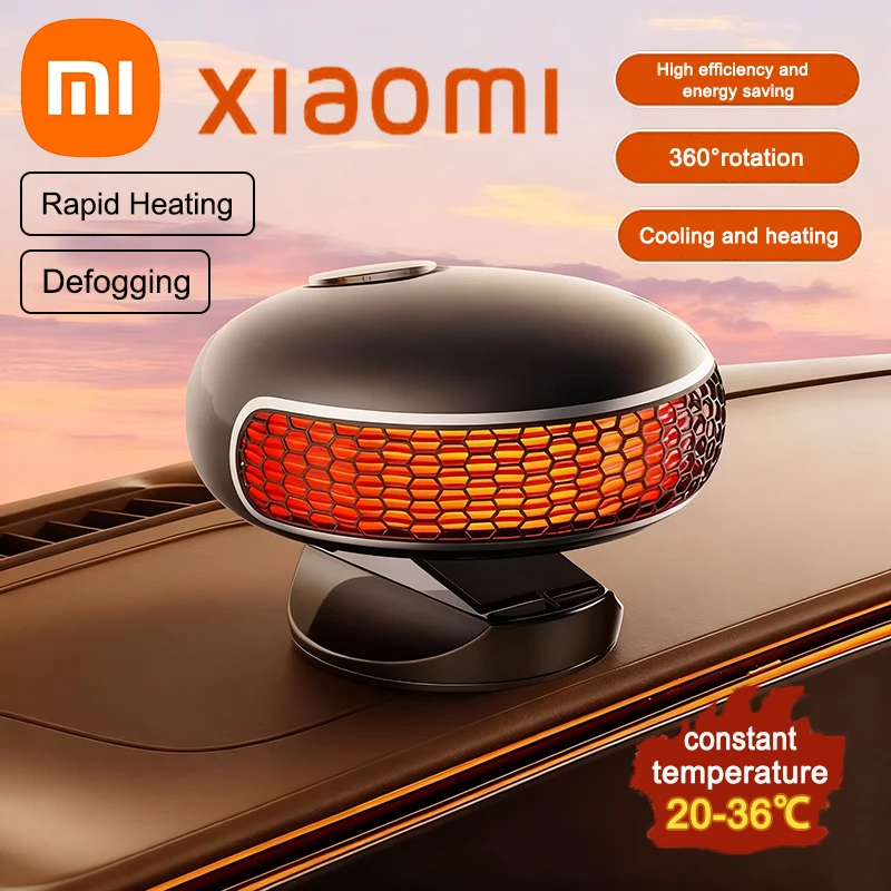 سخان سيارة Xiaomi محمول صغير الحجم، التوصيل والتشغيل، مروحة سخان المنزل، ترموستات قابل للتعديل، سخان الفضاء للمكتب المنزلي #1