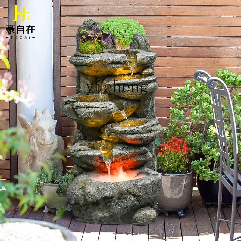 ZYY rockery fountain ornament creative new Chinese pastoral living room garden decoration