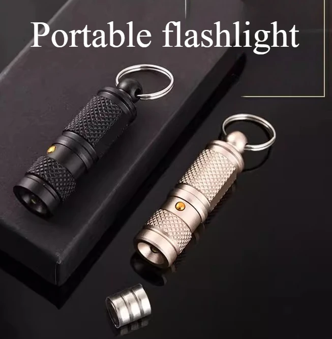 

Outdoor Camping LED Mini Flashlight Daily Emergency Climbing Keychain Light Flashlight Signal Light