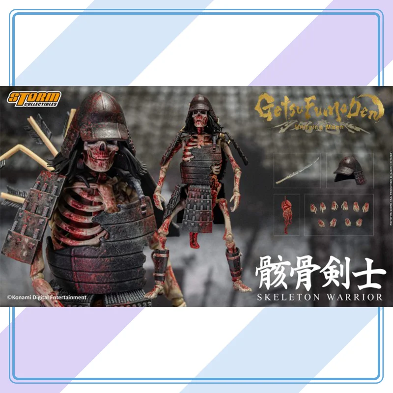 

【100%original】Storm in Stock SKELETON WARRIOR 2 PACK - GETSUFUMADEN UNDYING MOON ACTION FIGURE Garage Kit Gifts Toys Model