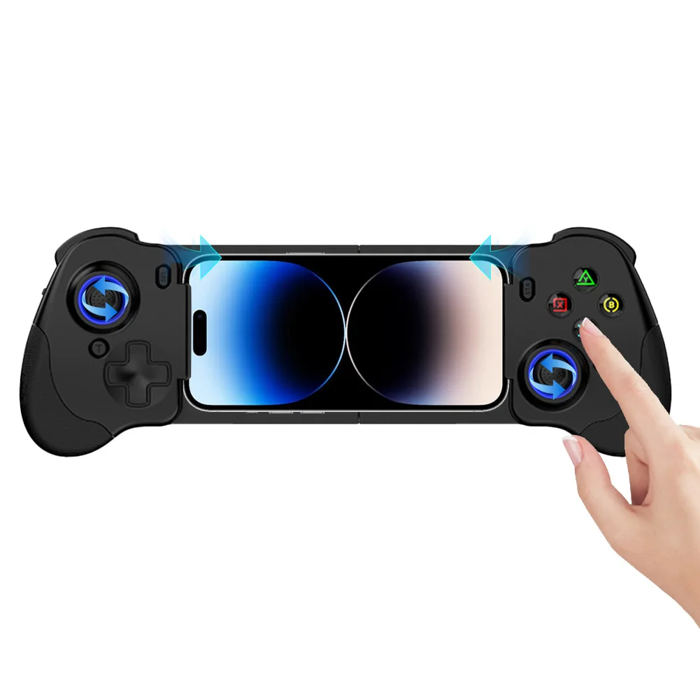 Проводной игровой контроллер на растяжку, Bluetooth-совместимый эффект Холла, проводной джойстик управления, 6-осевой гироскоп для IPhone/Android