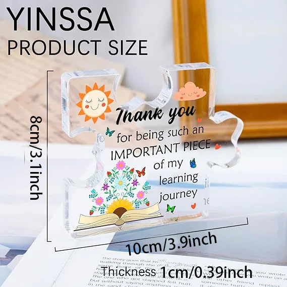 Teacher Must Haves 2026 Teacher Appreciation Gifts Acrylic Desk Decor Best Teacher Gift For Women Men Educators Gift Teachers' D