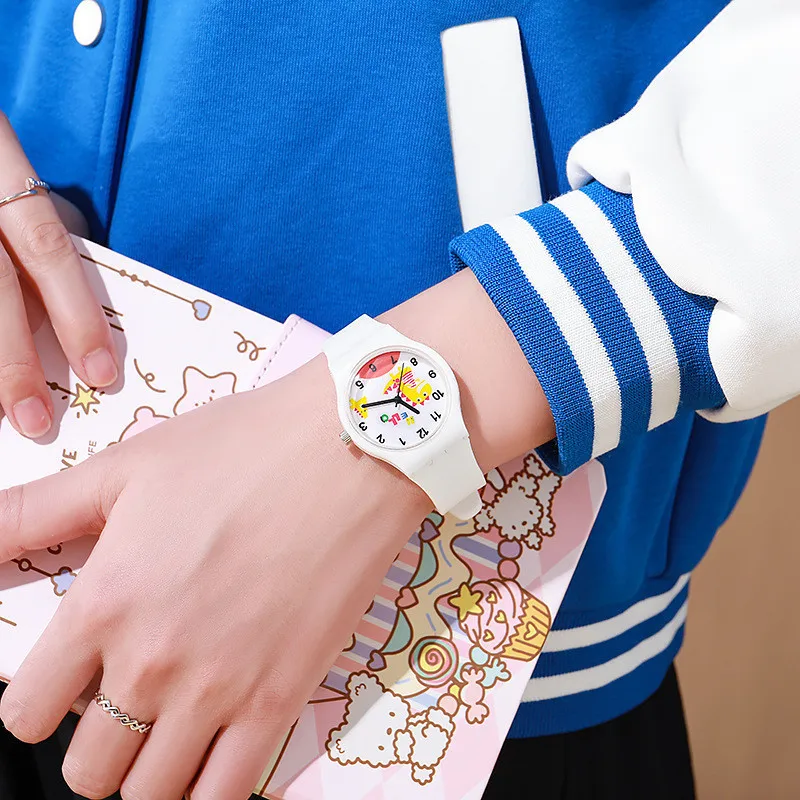 Детские часы с героями мультфильмов, детские красочные силиконовые часы с динозавром, детские милые часы