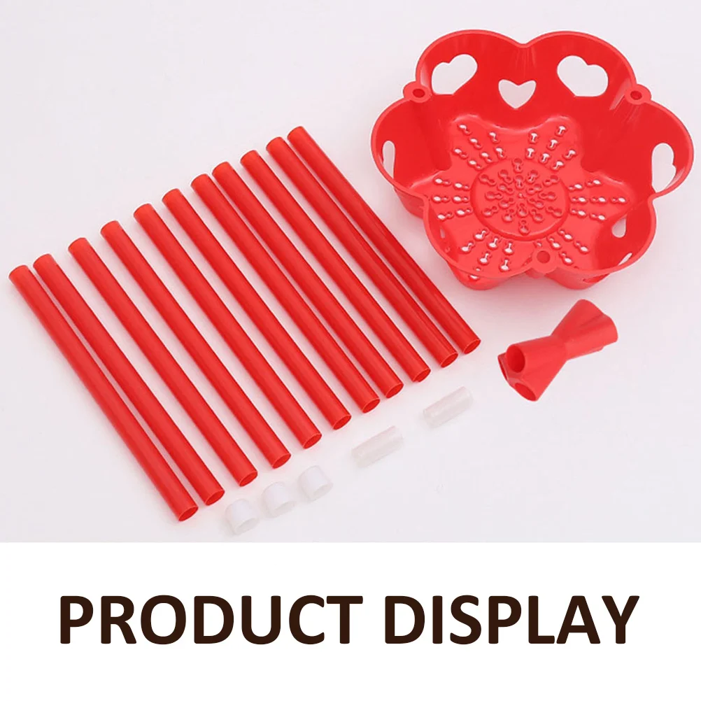 

PVC Flower Basket St Tripod Holder Decorative Wedding Bracket Party Supply Artificial Flowers Stable Easy Install