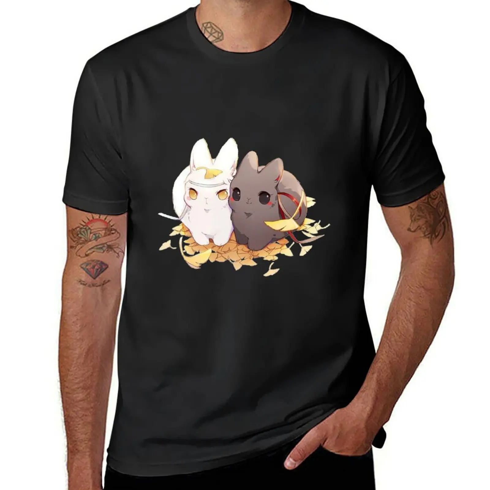 

Untamed.MDGZ.WangXian.Cutie.Bunnies T-Shirt oversized t shirt graphics Blouse Men's t shirts