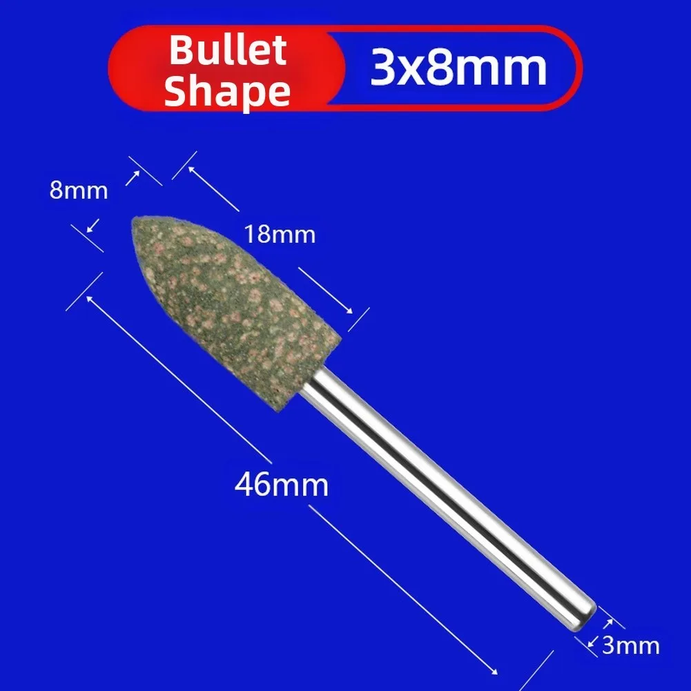 Comprehensive Polishing Package 100 Pieces Drill Bit Bullet-shaped Head Cylindrical Head Extended Use Polishing Agent