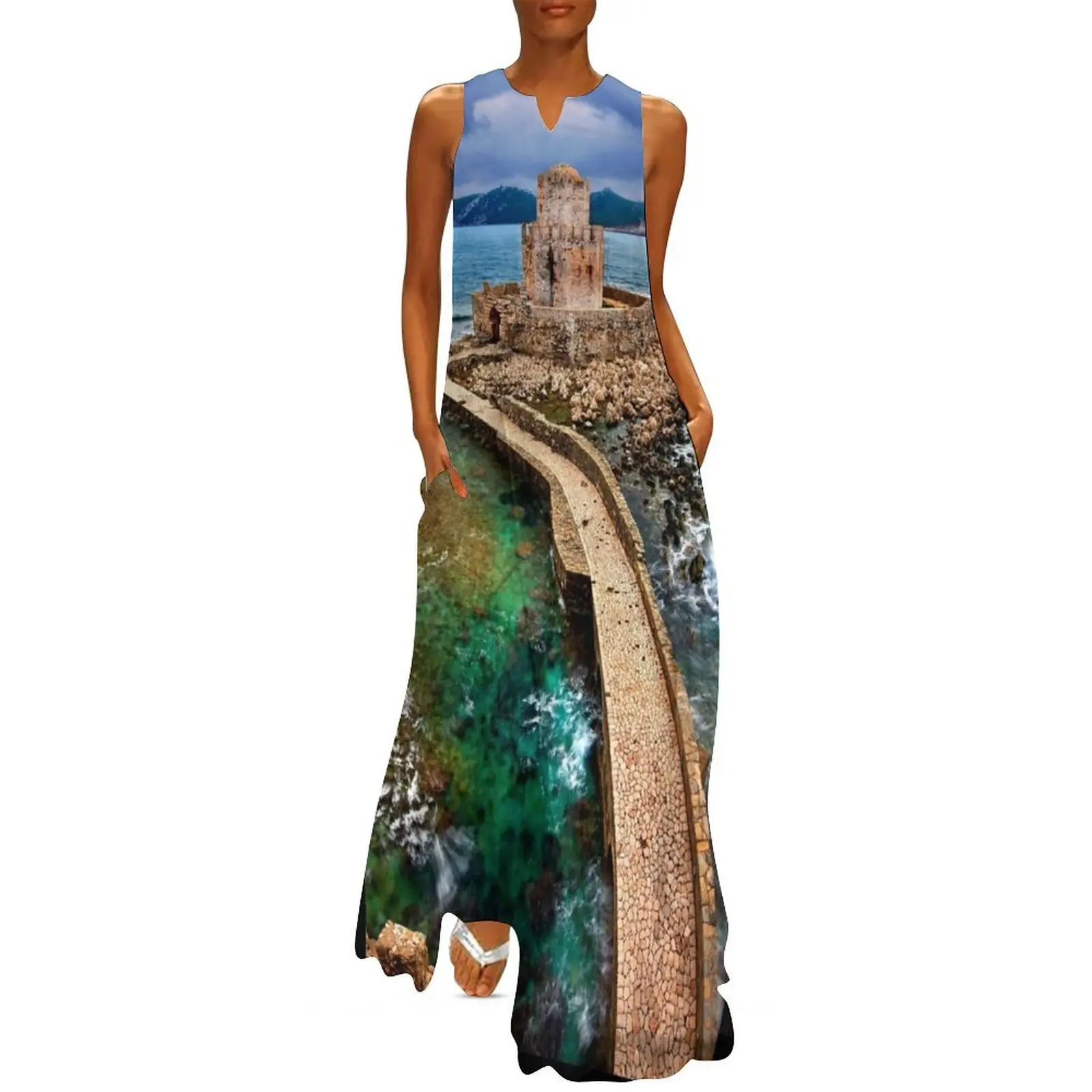 

The Tower of the Sea Long Dress party dresses woman Women"s dress