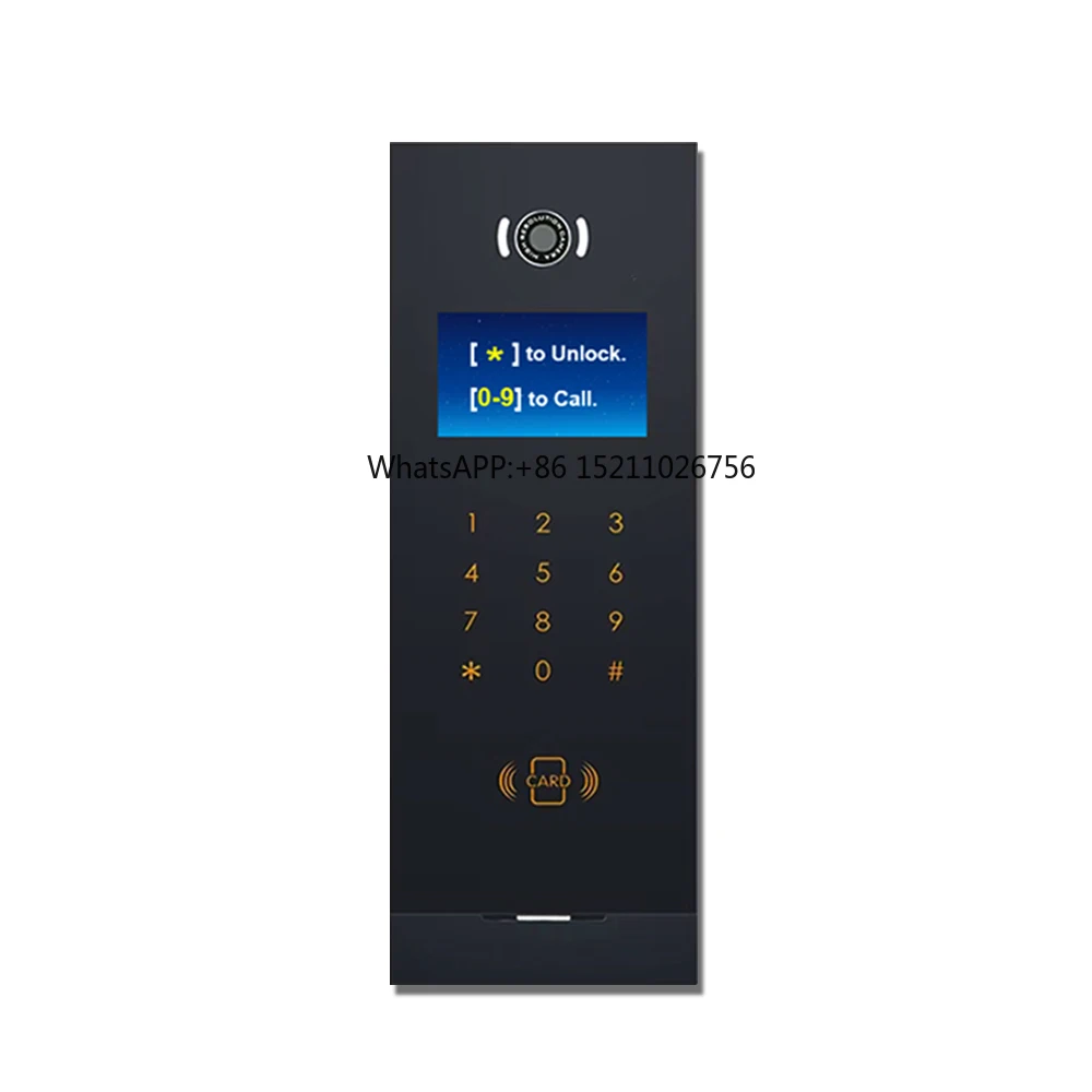 4.3 inch  multiple voices waterproof touch keyboard alarm smart home system video door intercom system