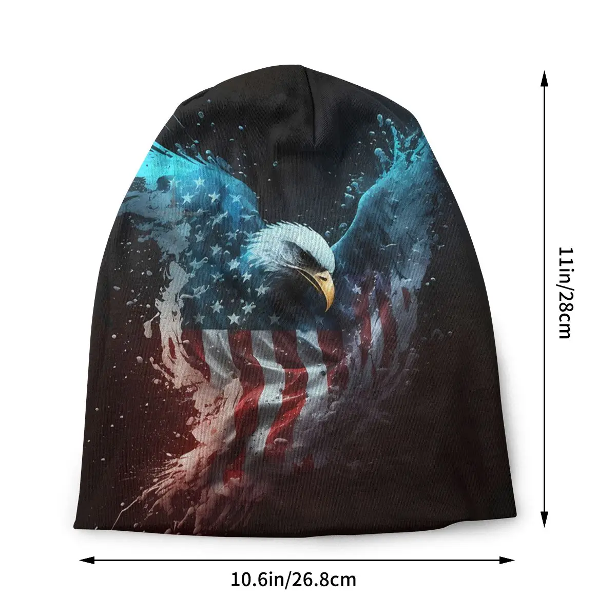 USA Eagle Thin Skullies Beanies Caps Flying Eagle Hat Sport Sports Bonnet Hats for Men Women