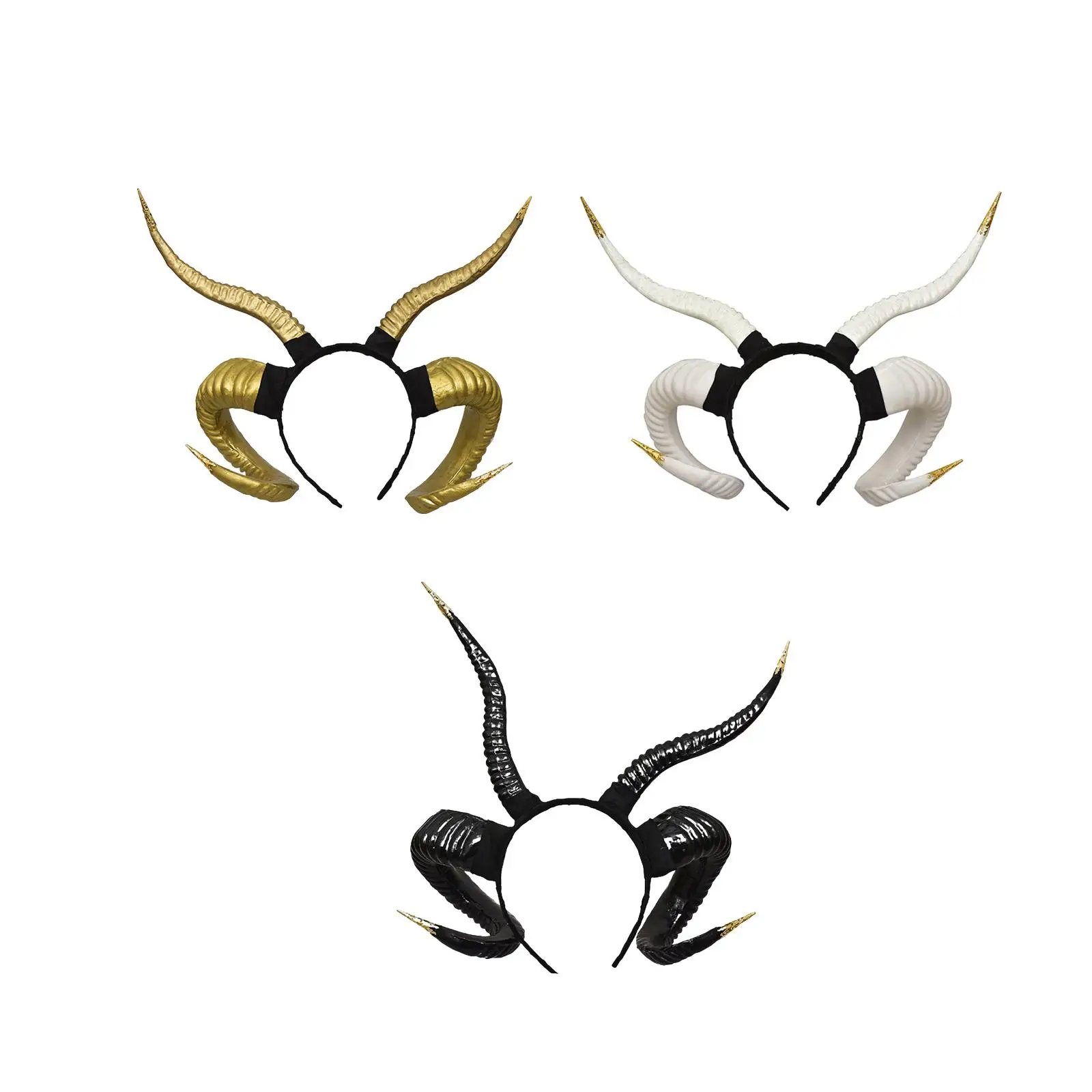 

Повязка на голову с овечьим рогом, головной убор, готический панк, винтажный головной убор, обруч для волос для фото