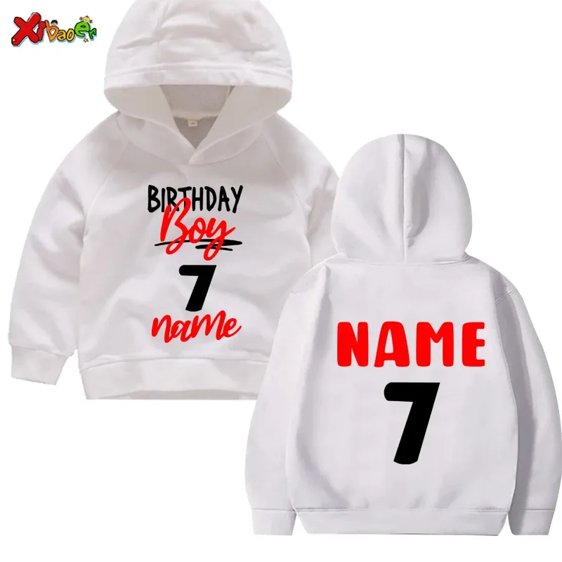 الصبي الأحمر عيد ميلاد هوديس الأولاد بلوزات طويلة الأكمام قميص حفارة عيد ميلاد هوديس 2025 طفل رضيع 3rd عيد ميلاد أنا 6 #5