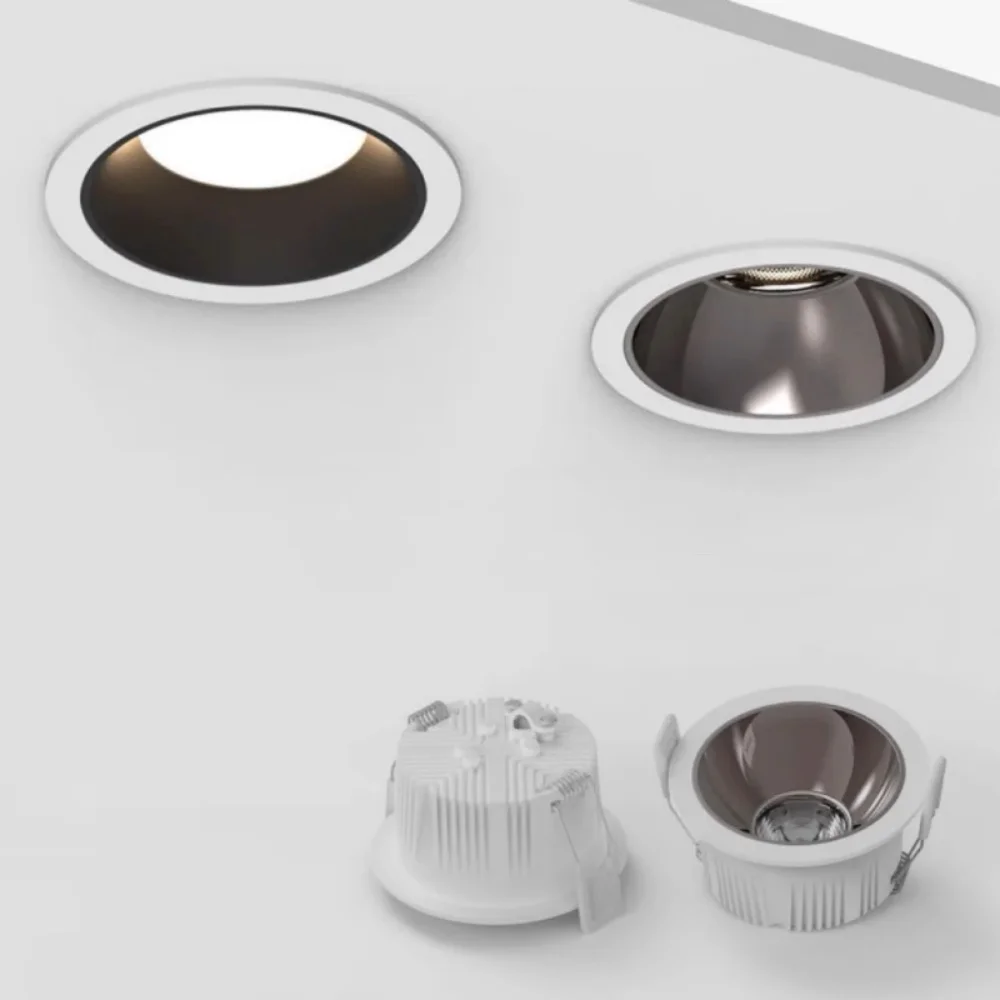 Dimmable LED Round Downlight Light COB Chip Ceiling Spot Light 7W 9W 12W 15W 18W Ceiling Recessed Indoor Lighting AC110V-220V