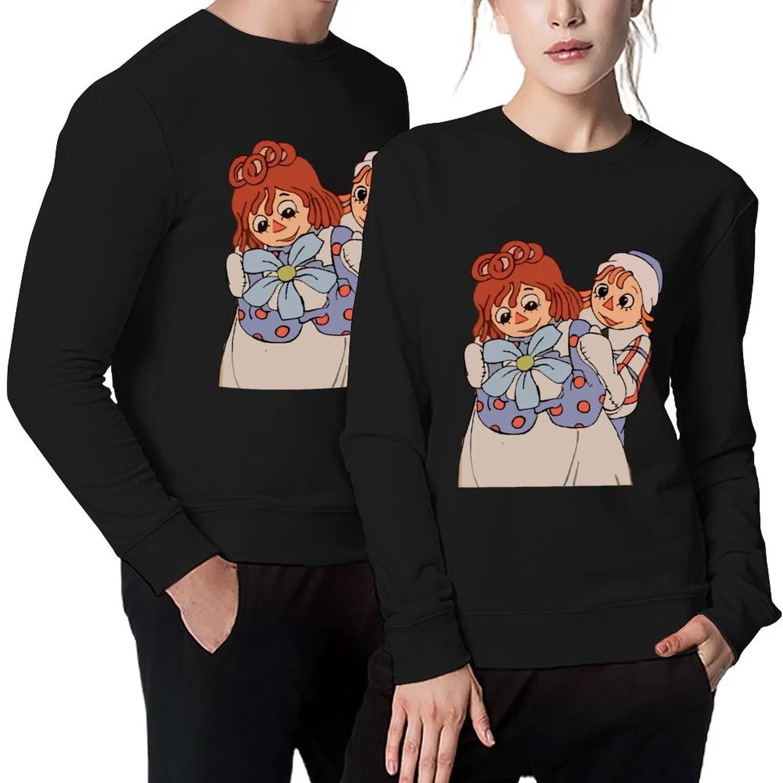 

Raggedy ann and raggedy andy Pullover men wear mens clothes autumn jacket men fashion men men's sweatshirt