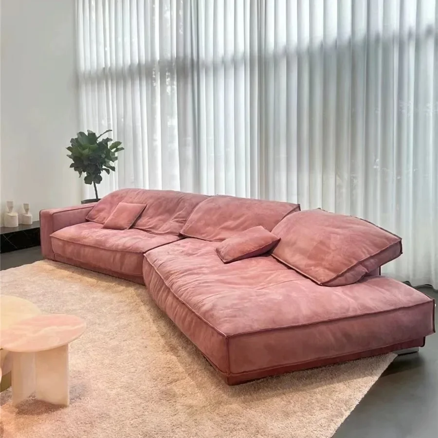 Budapest Baxter Special-shaped Sofa Living Room Italian Minimalist Modern Down Large Corner Matte Fabric Sofa