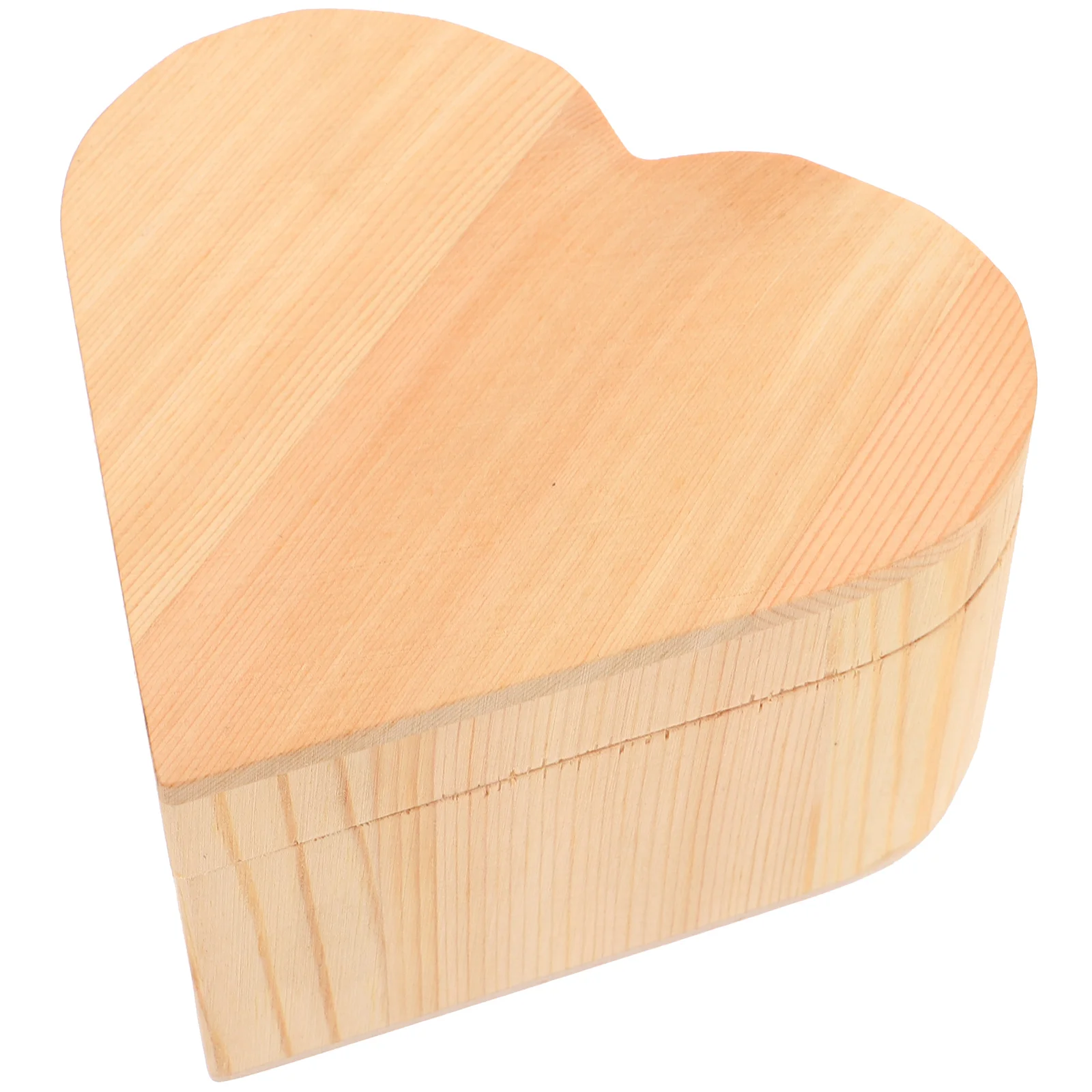 

Heart Shaped Storage Box Small Wood Boxes Vintage Jewelry Holder Favor Crafts for Decor Container