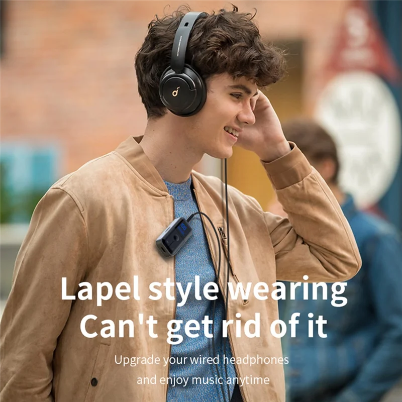 FFYY-Стерео музыкальный Bluetooth-адаптер с микрофоном, светодиодным дисплеем для автомобильного телевизора Bluetooth5.4, аудиоприемник, передатчик 3,5 мм AUX TF для автомобиля