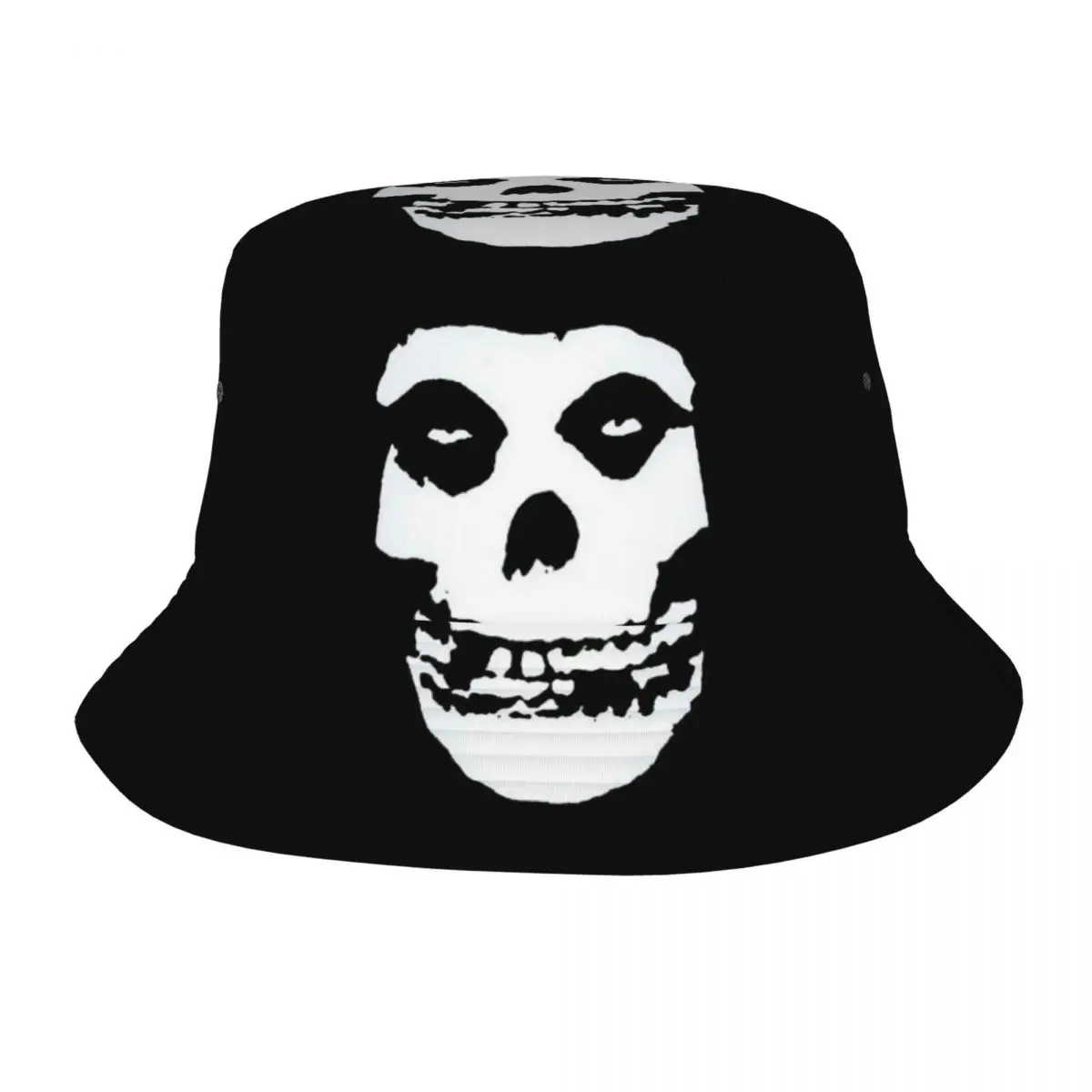 Misfits Skull Bucket Hat for Men Women Vocation Sun Hat Fashion Foldable for Outdoor Sport Fishing Hat Bob Hat