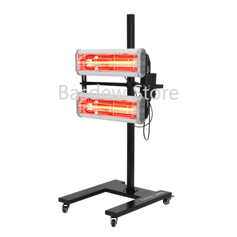 2600W Shortwave Infrared Paint Dryer with Temperature Control and Timer Car Body Repair Paint Baking Lamp Heating Light 220V110V