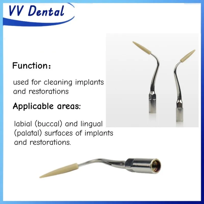 

VV Dental 1Pc P90 Stainless Steel Ultrasonic Scaler Tips for Cleaning Implants &Restoration, Dentistry Instrument