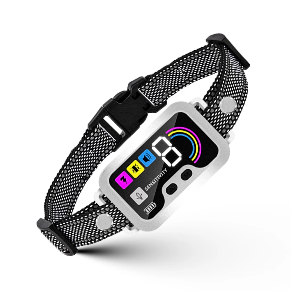 

1PCS Dog Bark Collar Rechargeable Smart Barking Collar Anti Bark Training Collar Adjustable Sensitivity Beep Vibration Shock