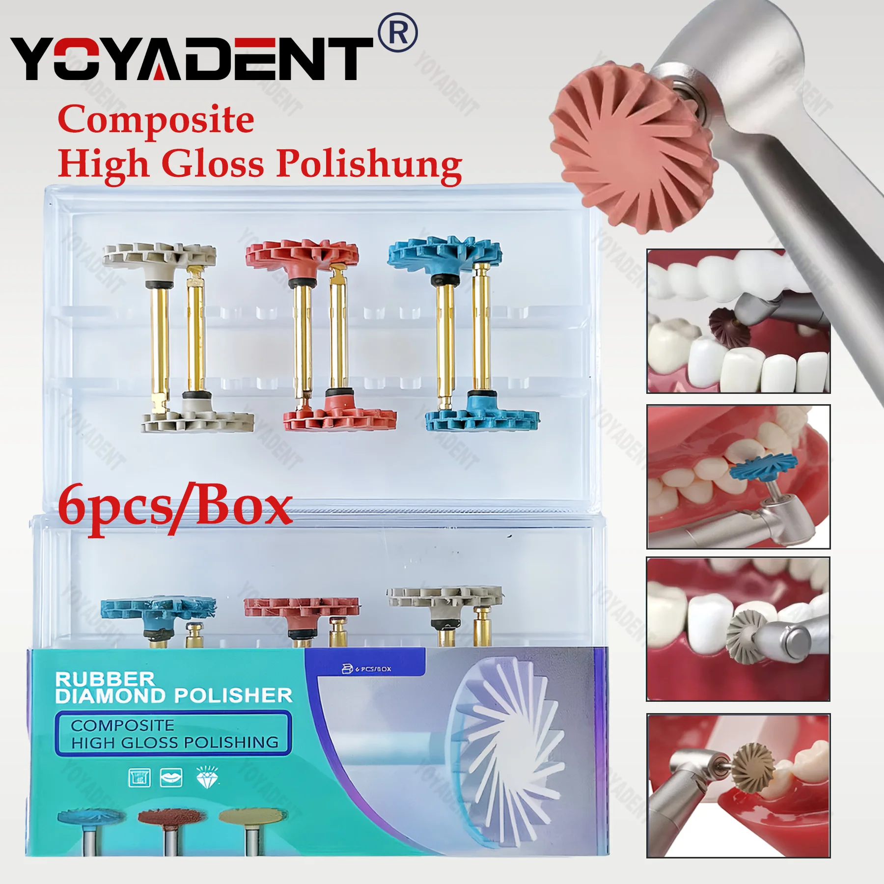 

Полировщик стоматологической резины, полировка композитной смолы, хвостовик RA, 14 мм, колесо, спиральная щетка, 3 цвета, спиральная гибкая щетка, 6 шт./кор.