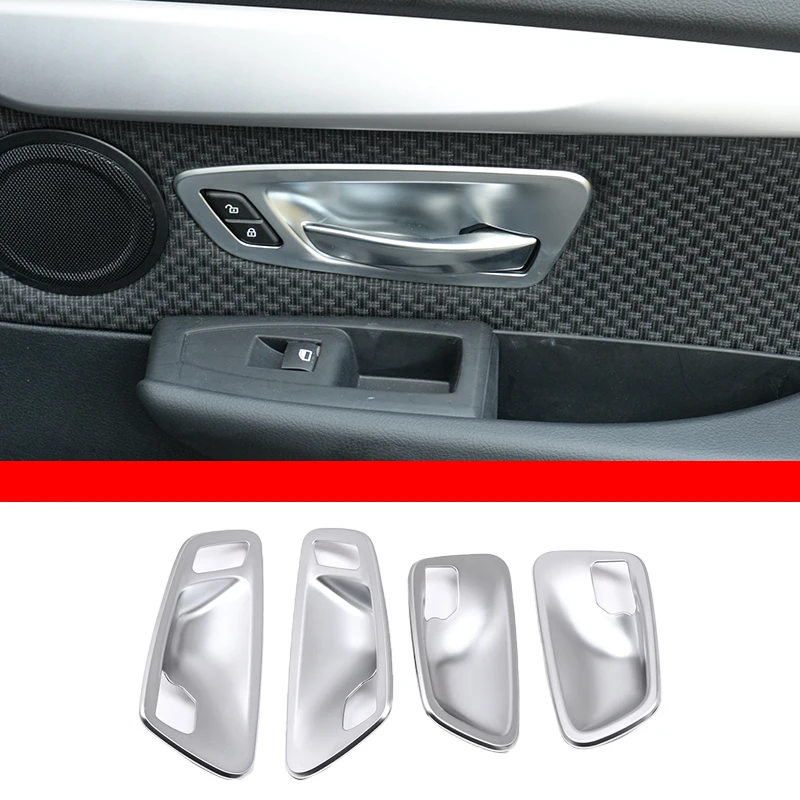 

ABS Carbon Fiber Car styling Inner Door Handle Bowl Cover Trim Stickers for BMW 2 Series Active Tourer F45 F46 2015-19 Accessory