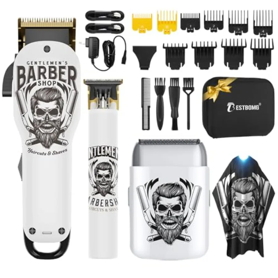 

® Hair Clippers for Men Professional Beard Trimmer Kits and Sets Electric Shavers Hair Clippers and Trimmer Ceramic T-Blade for