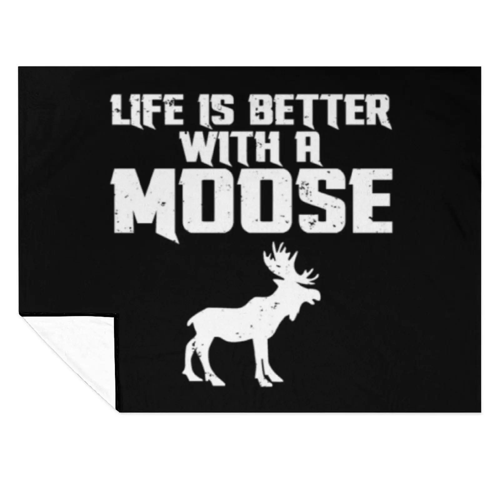 

Life Is Better With A Moose Throw Blanket Soft Plush Plaid Winter beds Moving For Sofa Thin Blankets