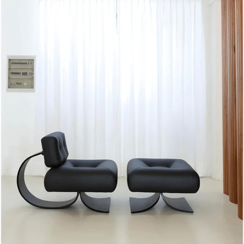 

Shiji Modern Simple Art Shaped Metal Fishtail Leisure Chair Spade K Hotel Villa Living Room Single Sofa