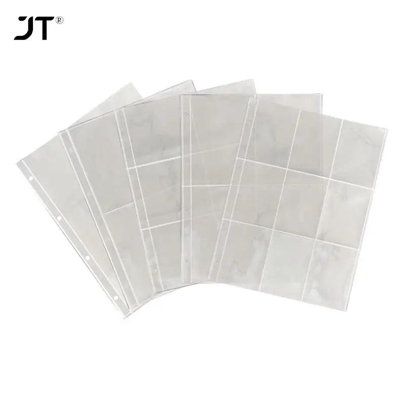 2 4 6 9 Pockets PVC Free 10 Pack A4 Photo Album Clear Sleeves Toploader Photocard Postcard Binder Sheets Refill Pages