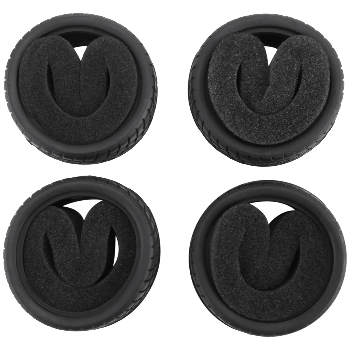 New 1/10 RC Car On Road Performance Rubber Racing Tire Tyre 8001 with Sponge 4pcs