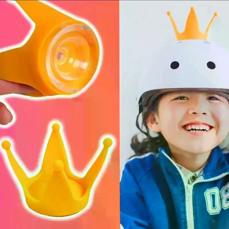 Helmet Crown Topper Decor 1 PCS Funny Universal Suction Cup Fit for Motorcycle Bike Riding Cosplay Party Use