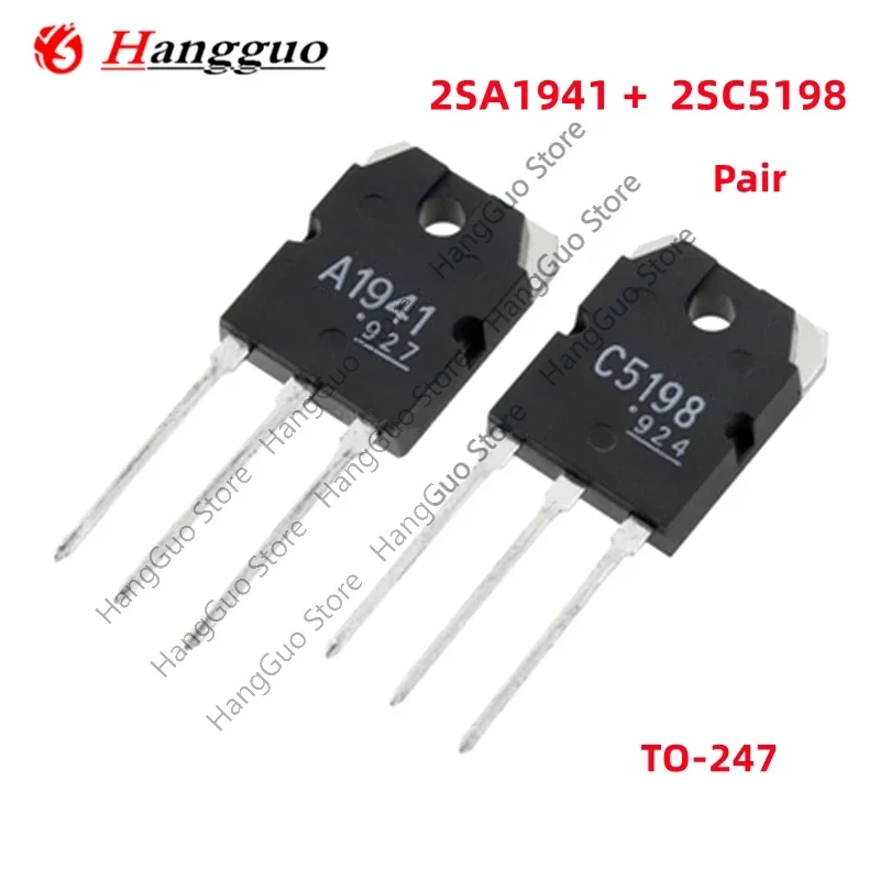 20 piezas = 10 pares nuevo original 2SA1941 2SC5198 A1941 C5198 TO-247 Transistor amplificador de potencia de Audio