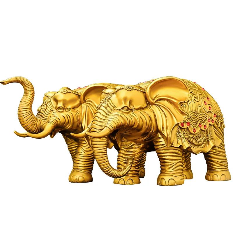 Bronze elephant, lucky object, auspicious image