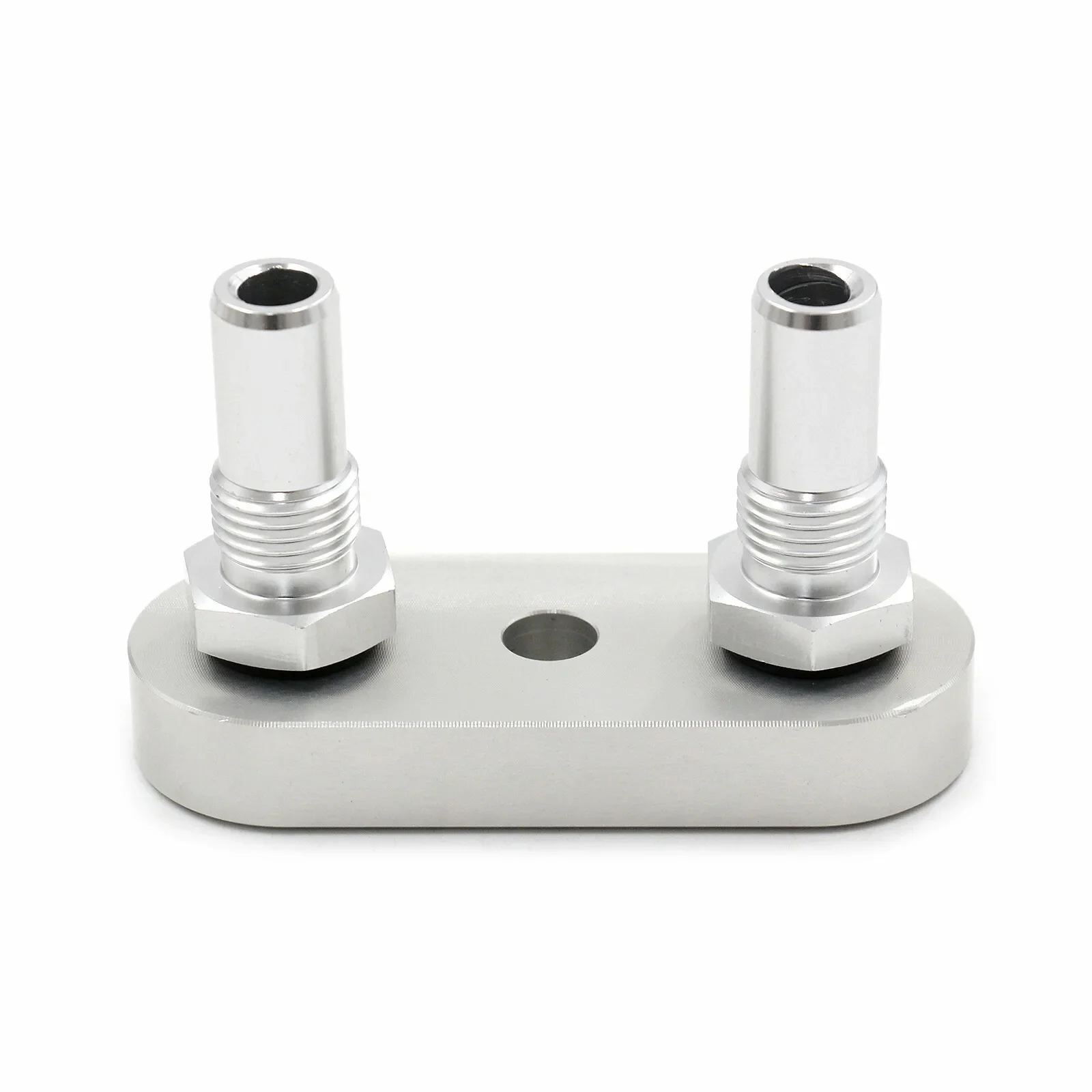 551121-6AN Transmission Cooler Line Adapter Plate with 6AN Fittings Seal For 6L80E 6L90E 8L90E EM-1039-S