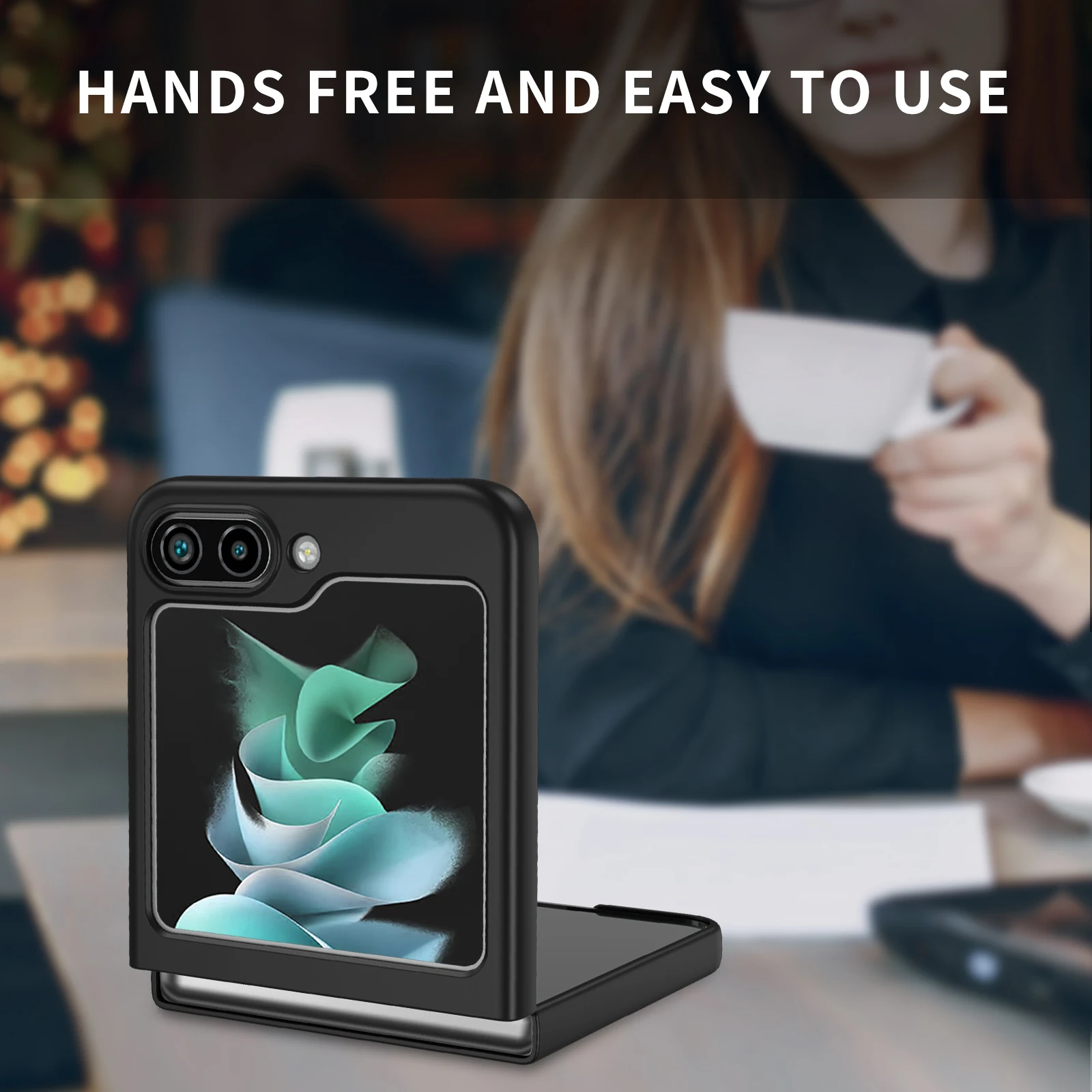 Складной противокапельный чехол для ПК для Samsung Galaxy Z Flip7 FE 5G Flip 7 6 5 3 Flip6 Flip5 Flip4 Flip3 Flip2 Flip 4 2 Аксессуары для телефонов