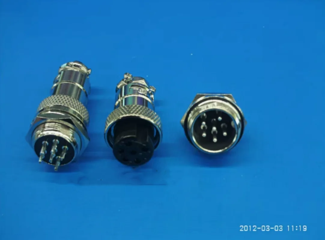 

10pcs Heavy duty aviation socket 16M-6A-6B GX16-6P M16 connector