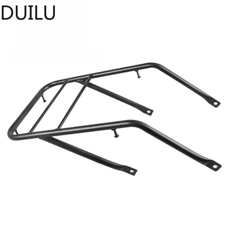 Evomosa Motorcycle Black Steel Rear Luggage Rack Cargo Carrier for Honda Rebel CM300 CM500 2017-2024
