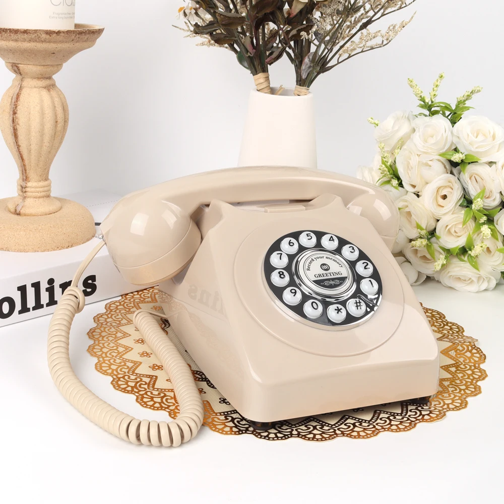 Audio Guestbook Telephone Wedding for Telephone Booth Voice Recorder Wedding Phone Recording Message Telephone