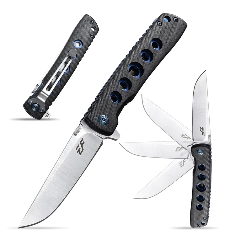 

Eafengrow EF27 58-60HRC D2 Лезвие G10 Ручка EDC Складной нож Выживание Кемпинг Инструмент Охотничий карманный нож Тактический уличный инструмент